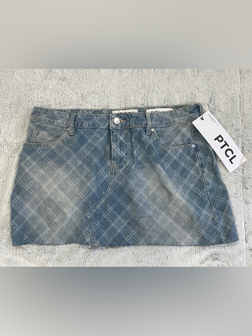 NWT Denim micro mini skirt